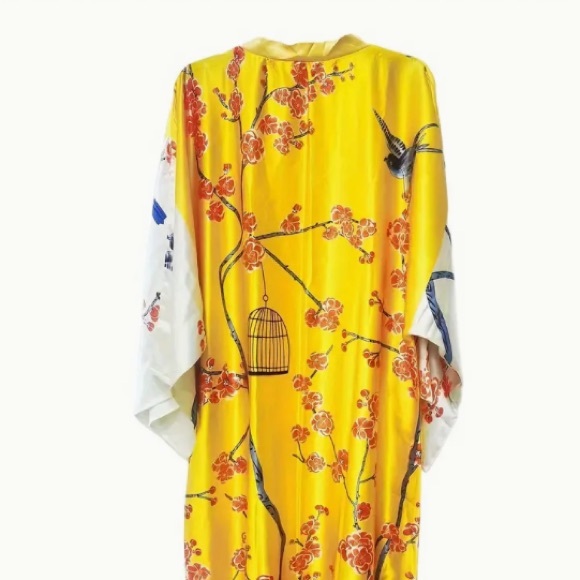 NEW ! 🌞🌞🌞 Boho caged bird kimono - Picture 2 of 7